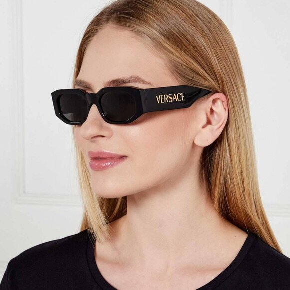 NEW VERSACE SUNGLASSES WOMEN BLACK VE4489U GB1/87 EYEWEAR VERSACE VE4489U GB187